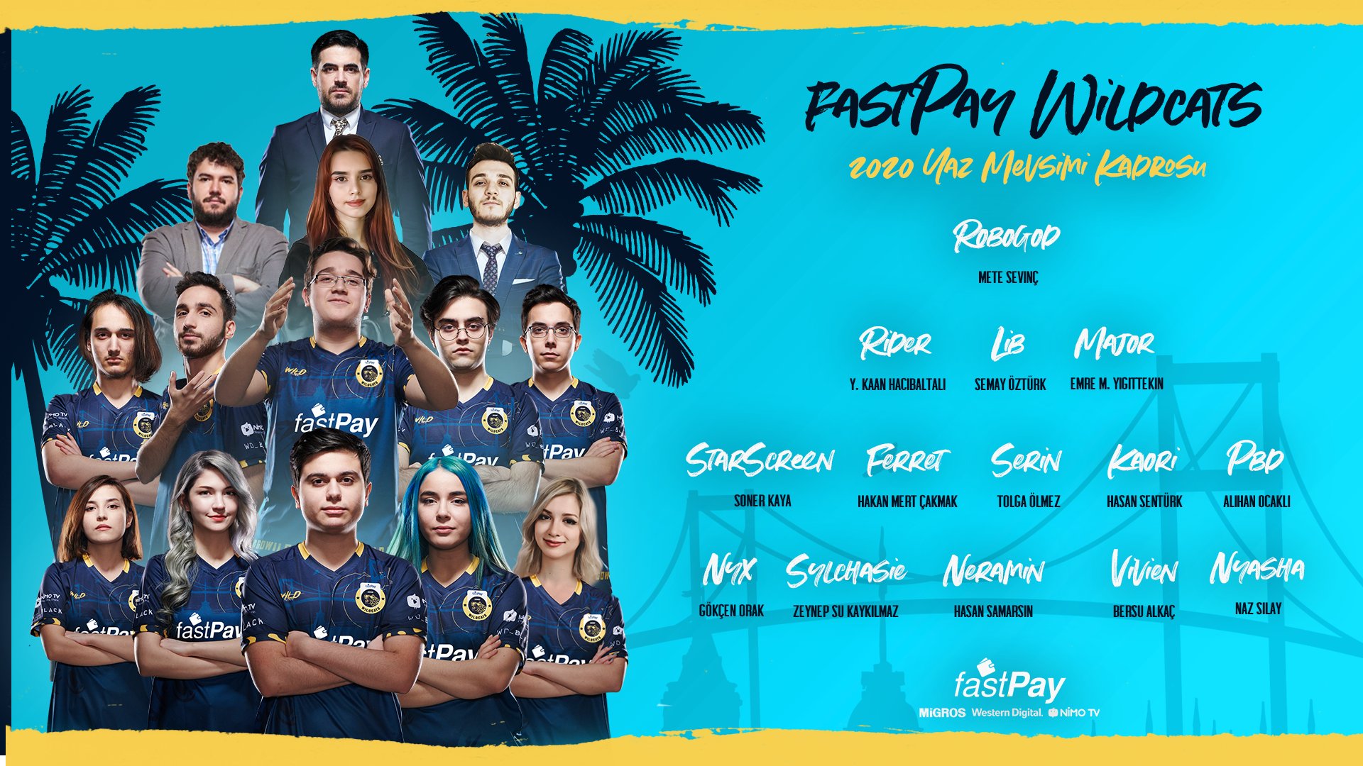 fastPay Wildcats, Yaz Mevsimi kadrosunu duyurdu